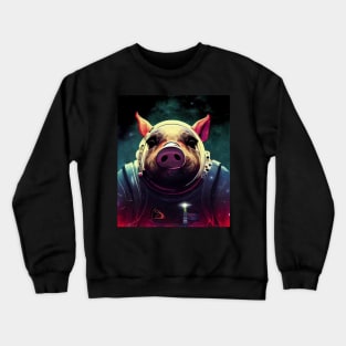 Cut Pig In Astronaut Costume Crewneck Sweatshirt